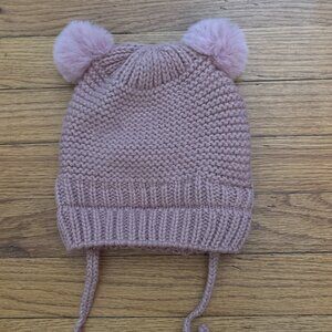 Zara Kids Infinity Scarf and Hat Set, Dusty Pink